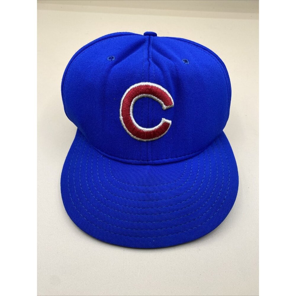 AJD Chicago Cubs Blue Snapback Player Hat Cap 1988 MLB Vintage READ